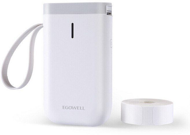 이고웰 무선 라벨프린터 감열식 화이트, 1개