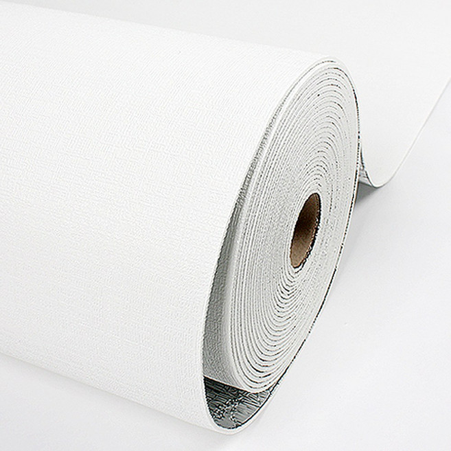 접착식 단열벽지 곰팡이벽지 보온벽지 결로방지, 화이트 100cm X 20M