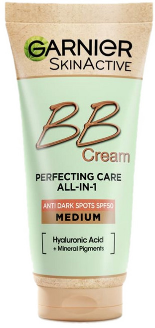 Garnier 가르니에 올인원 이븐 톤 미디엄 비비크림 SPF 50 50ml BB Cream Even Tone Perfector, 1개