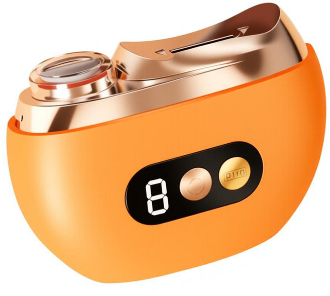 신클퍼 2in1 자동 전동 손톱깎이 3단 속도 조절 저소음 손톱 정리 도구, 1개, 오렌지