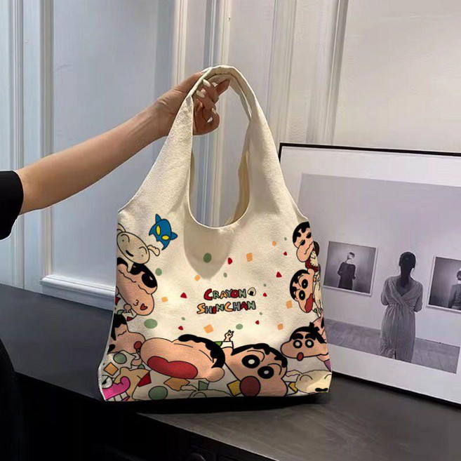 [해피디아리오] 크레용신짱 에코백 짱구 데일리 숄더백