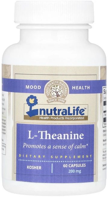 NutraLife 뉴트라라이프 L-테아닌 200mg L-Theanine, 1개, 60정 - 쿠팡