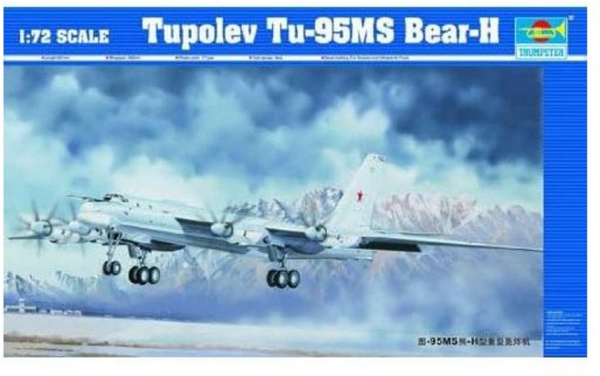 12390401 프라모델 헬리콥터 비행기 헬기 모형 전투기 항공기 미니어처 Trumpeter 1/72 Soviet Army T-Tupolev Tu-95MS Bear H Plas, 12390401 프라모델 헬리콥터 비행기 헬기 모형 전