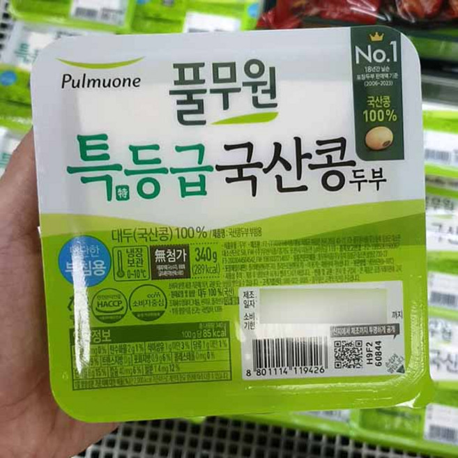 풀무원 특등급 국산콩두부, 1개