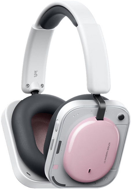 낫싱 낫띵 Nothing headphone (a) 노이즈 캔슬링 블루투스 헤드폰 LDAC 지원, 핑크