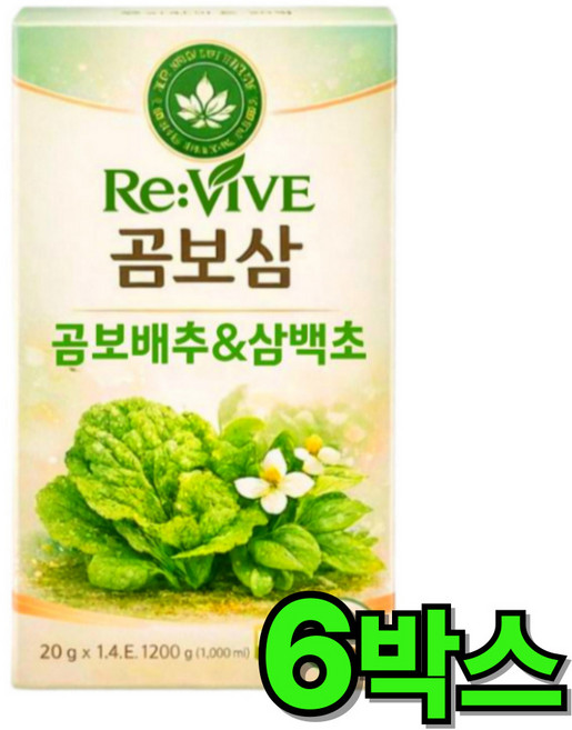 유아 곰보배추 배암차즈기 유산균 키즈 삼백초추출물 액상스틱, 300g, 6개