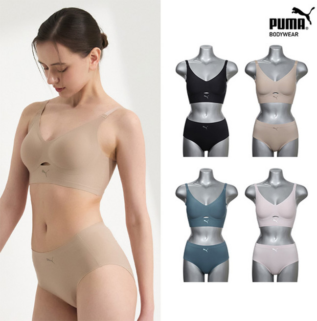 한정특가 빅사이즈 포함 [제로퓨즈] 푸마 윈디홀 퓨징 앤 프리컷 브라팬티 8종