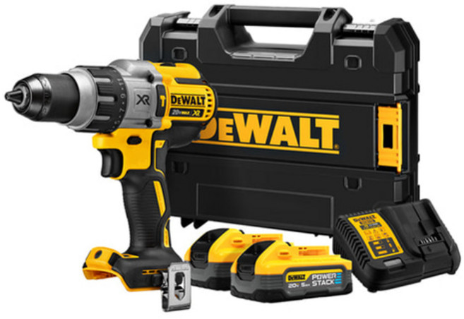 디월트 20V MAX 파워스택 DCD996H2T 프리미엄 브러쉬리스(G2)햄머드릴 드라이버, 1세트