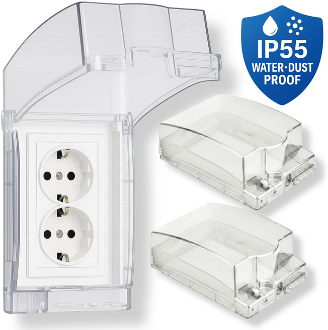 멘버 콘센트 안전 방수 커버, 2세트