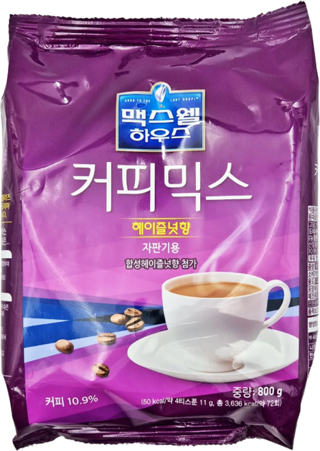 맥스웰하우스 자판기용 헤이즐넛 설탕크림 커피믹스, 800g, 3개, 1개입
