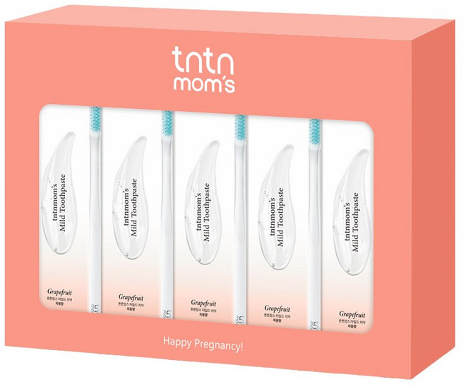 튼튼맘스 구강케어 세트 (모던피치), 1세트, 5