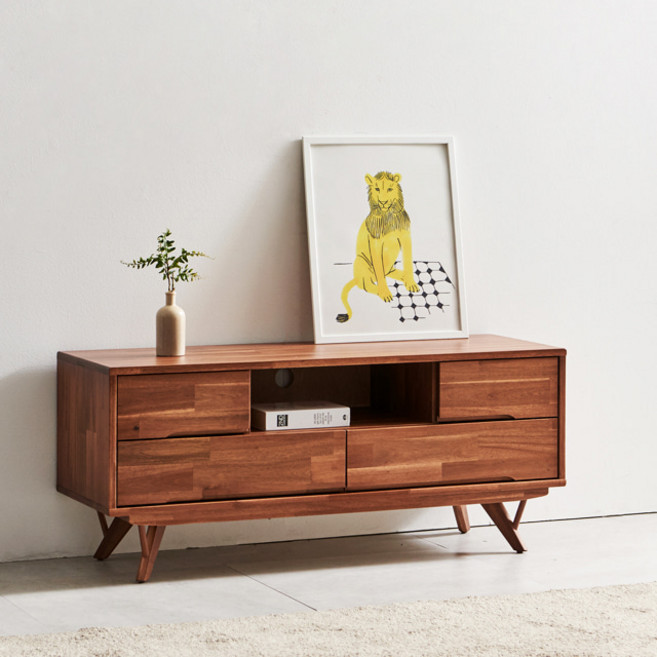 모노 아카시아 원목 거실장 1200TV다이, 단품