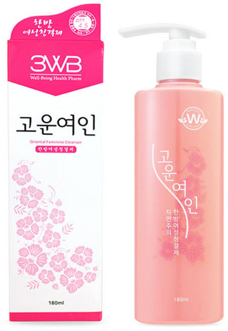 웰빙헬스 고운여인 한방여성청결제, 180ml, 1개