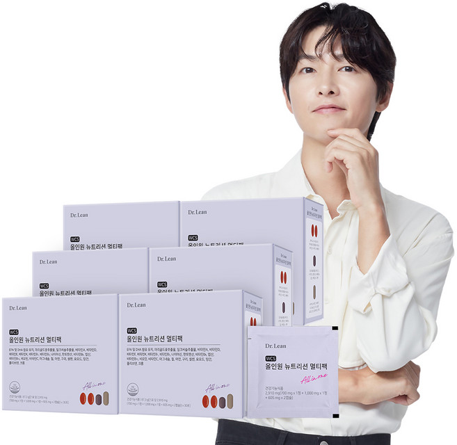 [공식] 닥터린 WCS 올인원 뉴트리션 멀티팩 비타민 미네랄 rTG 오메가3 루테인 밀크씨슬추출물, 30회분, 6개