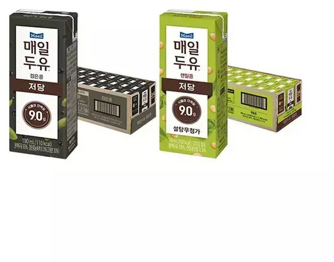 매일두유 검은콩 190ml 24개 + 렌틸콩 190ml 24개