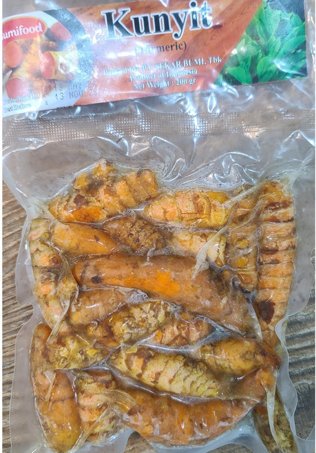 [냉동제품] 냉동 강황 Kunyit 200g worldfood, 2개