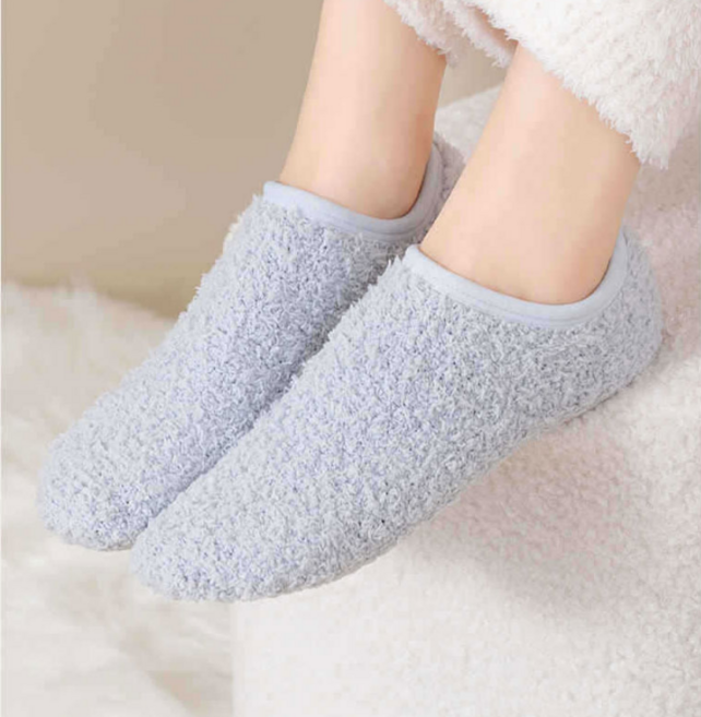 velyo 포근한 여성 논슬립 수면양말 덧신 3켤레