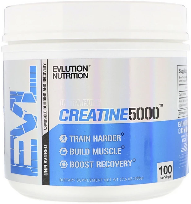 EVLUTIONNUTRITION 크레아틴 5000 언플레이버드, 500g, 1개 - 쿠팡