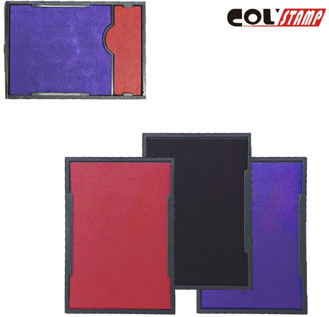 [COL STAMP] 콜 리필 잉크패드, 적색, 2도