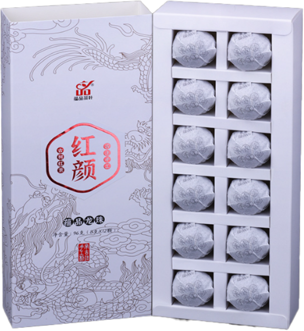 온품 홍안 2021년 활죽량자 운남 보이차 홍차 총96g, 1개, 96g, 1개, 1개입