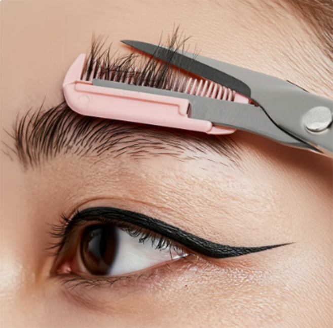 앤쏠픽 빗달린 눈썹가위 여분빗1P 1세트, 1개, 상세페이지 참조