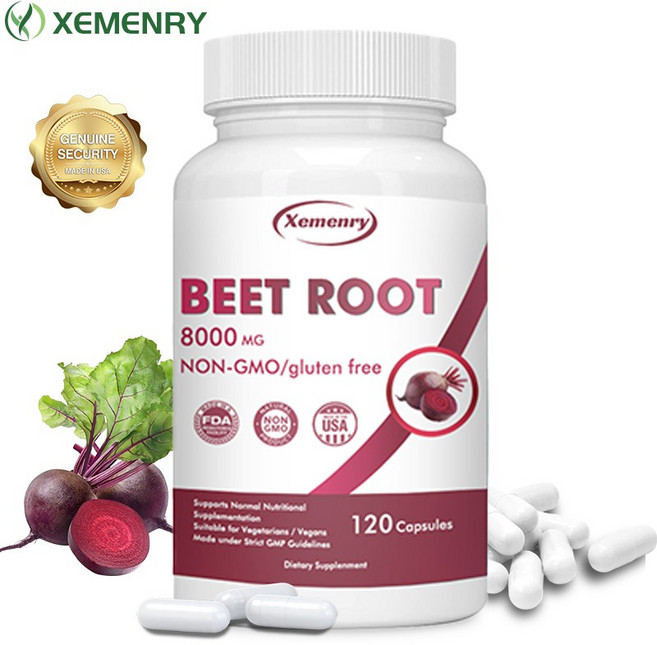 비트 뿌리 8000mg - 혈액순환 심장 건강 혈압 조절에 도움, 1개, 60정