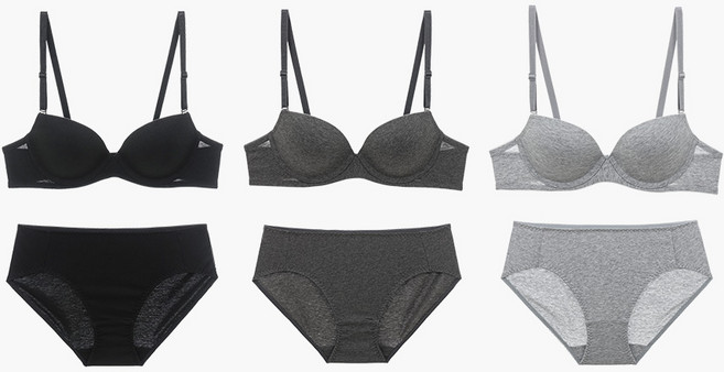 [제임스딘] 면스판 브라 팬티 세트 AA컵~B컵 (JHWBX001S)