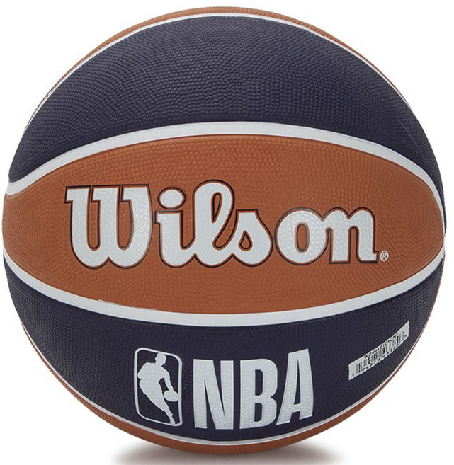 윌슨 NBA 팀 시리즈 고무 소재 농구공 브라운, 1개, WZ4012701CN7