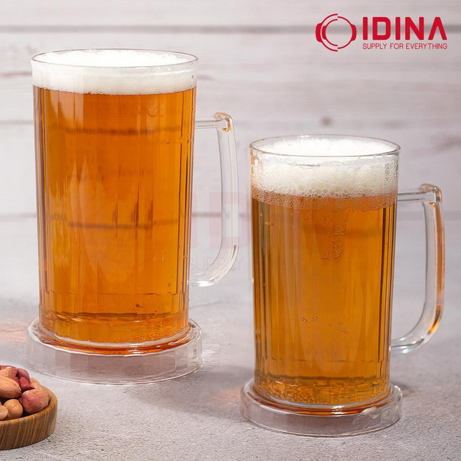 튼튼한 잘깨지지않는 가벼운 식당 호프 맥주잔 음식점용 주점 술잔 전통주 술컵, 500cc (CG64541), 1개
