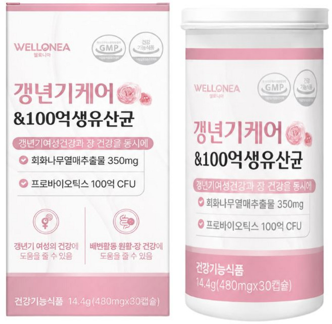 갱년기 유산균 식약처인증 프로바이오틱스 회화나무열매추출물 / (12옵션) 이알하나 err731 증정 원에이, 1개, 30정