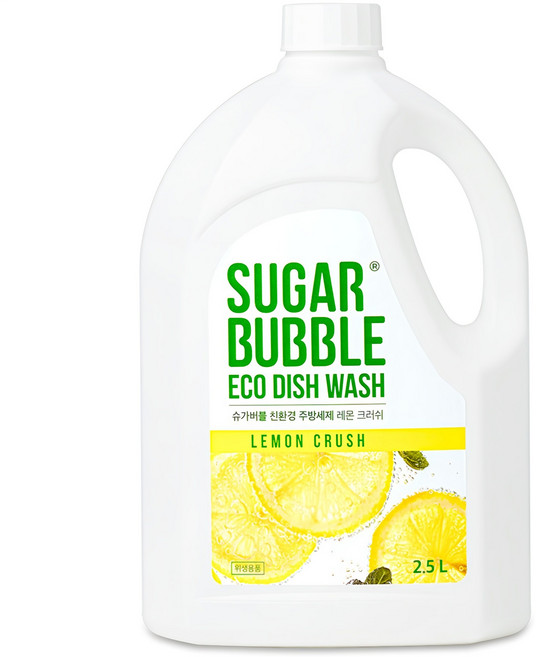 슈가버블 주방세제 레몬 크러쉬, 2.5L, 1개