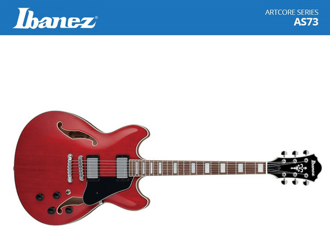 [IBANEZ] 아이바네즈 일렉기타 ARTCORE 시리즈 AS73 체리 레드 / IBANEZ AS73 TRANSPARENT CHERRY RED [IBEG-713-TCD], 1개
