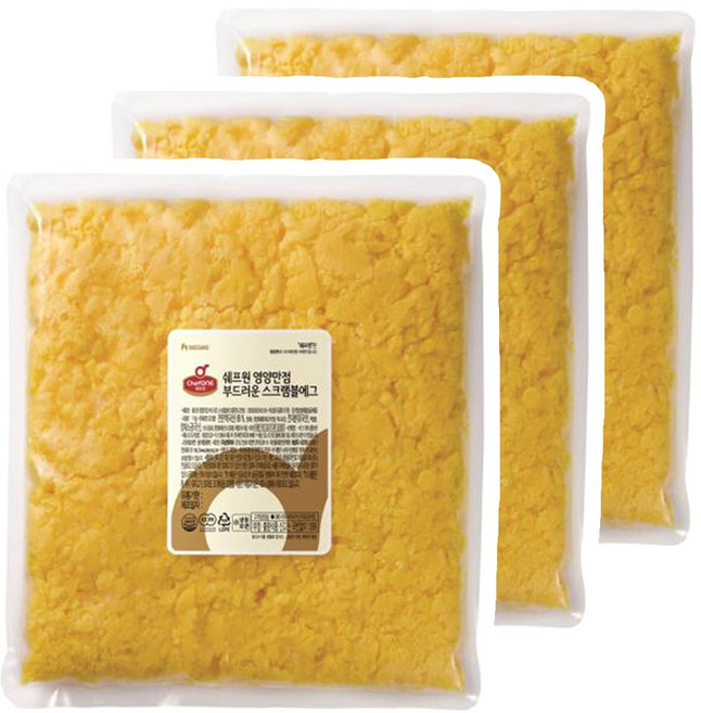 쉐프원 영양만점 부드러운 스크램블에그 3kg x 3봉, 3개