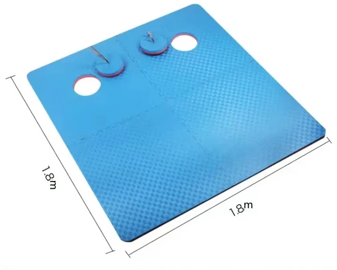 야외 두꺼운 미끄럼 방지 폼 매트 얼음 낚시 텐트 휴대용 요가 담요 자연 하이킹 관광 캠핑 피크닉 용품, 01 Blue MA