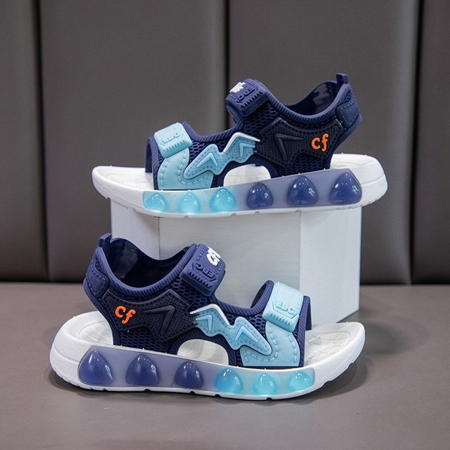 CFkids 兒童涼鞋 魔術貼沙灘鞋