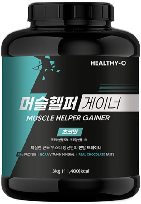 머슬헬퍼 게이너 단백질보충제 살찌는프로틴 헬시오, 3kg, 1개 - 쿠팡