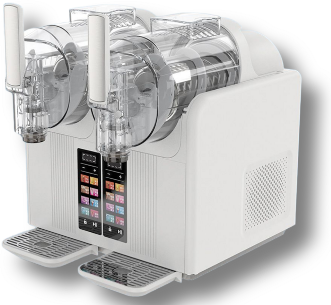 폴라크림 업소용 소프트아이스크림 메이커 슬러시 기계 가정용, BST-B4(화이트 디스플레이 듀얼-4L)