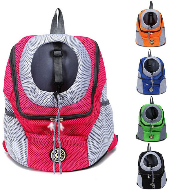 MOSAIRATION 가정용 반려동물 이동가방 여행 휴대용 고양이 강아지 배낭 통기성 가방 용품, 1개, 라지 L