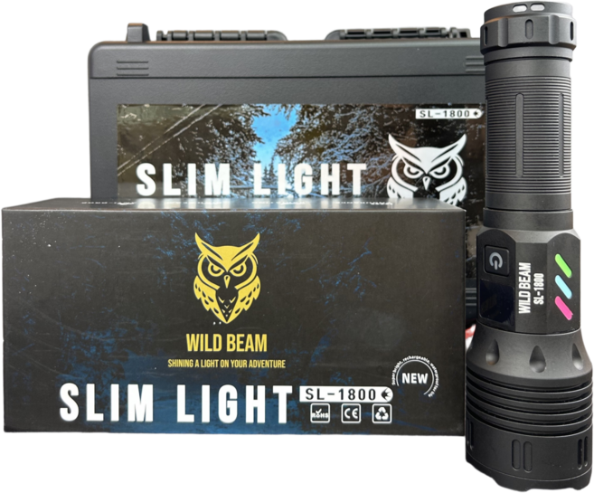와일드빔 초강력 1800루멘 LED 손전등, 일반, 1개