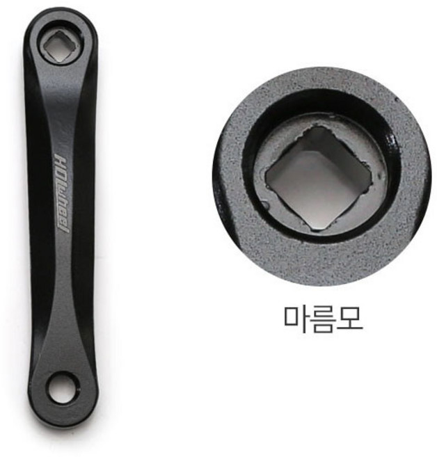 탑모아 자전거 크랭크암 논드라이브 사이드 왼쪽 부품 (마름모), 1개
