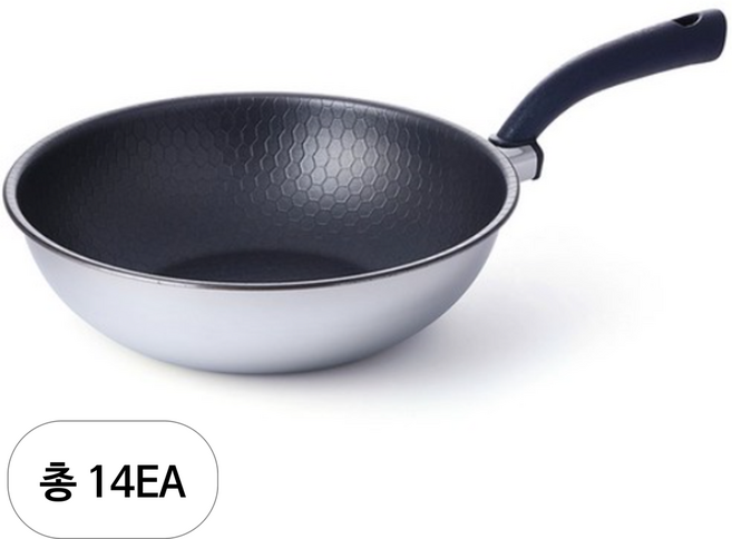 알텐바흐 헥사 통5중 스텐 궁중팬, 30cm, 14개