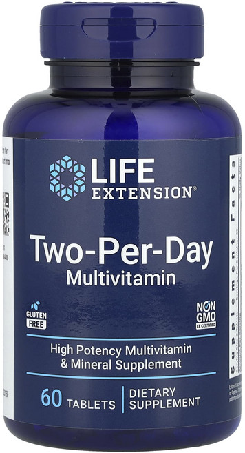 효과가좋습니다 Life Extension 투 퍼 데이 태블릿 60정 고급영양제, 1개