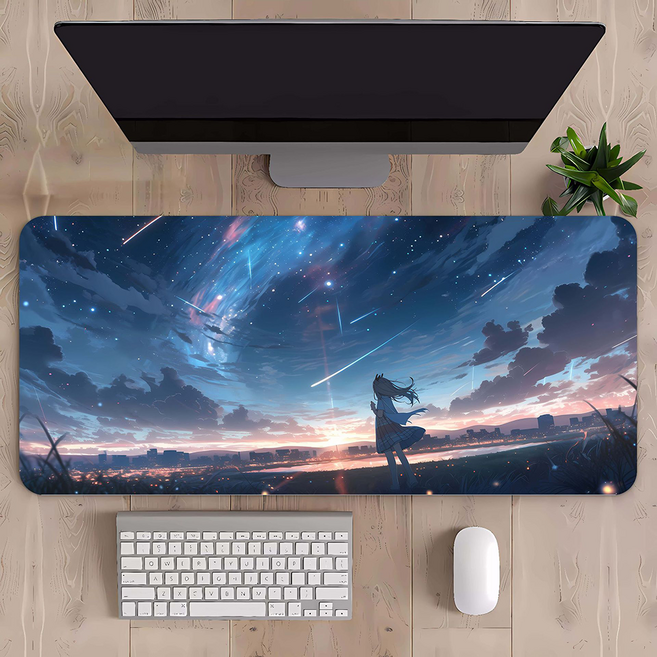 라나야 애니메이션 게이밍 마우스 장패드 데스크 매트, 0 0 2