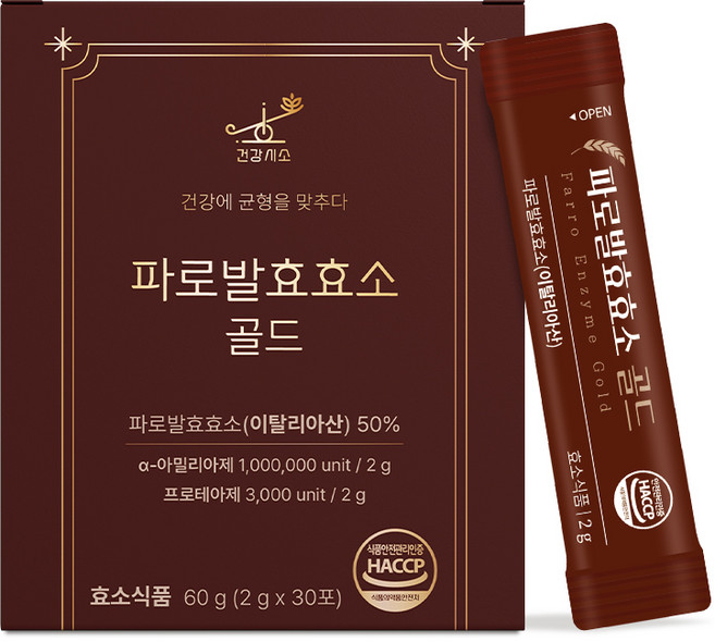 파로발효효소골드 2gx30포, 60g, 1개