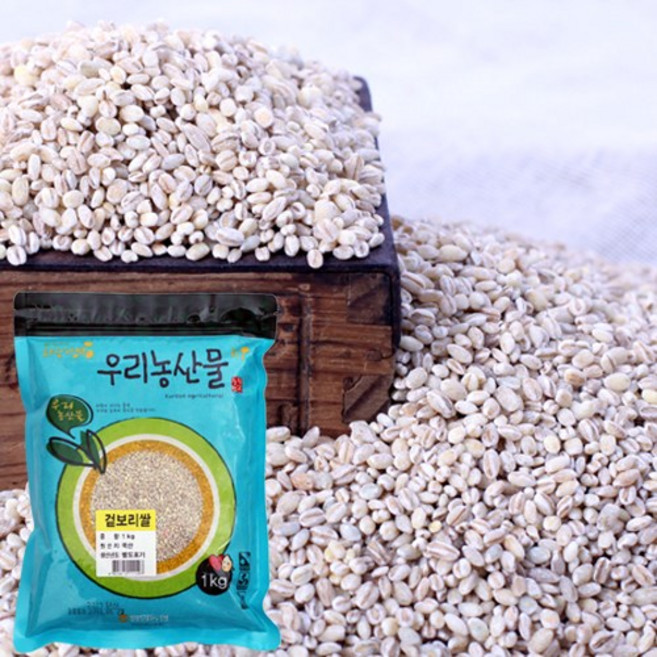 함양농협 하늘가애 겉보리쌀 늘보리쌀 1kg, 1개