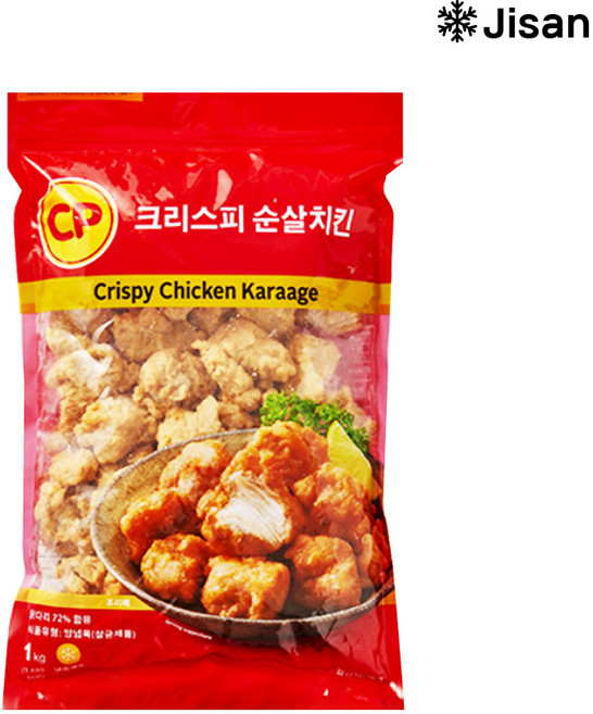[CP]크리스피 순살 치킨 1kg 가라아게, 1개