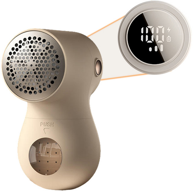 보풀제거기 무선제거보풀제거기 6중날 충전식 보풀제거기 대용량터리 세탁소 니트 업소용 1P, 휴대형, 아이보리