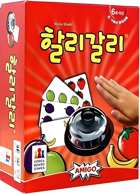 코리아보드게임즈 아미고 할리갈리 순발력 게임, 1개, 혼합색상 - 쿠팡