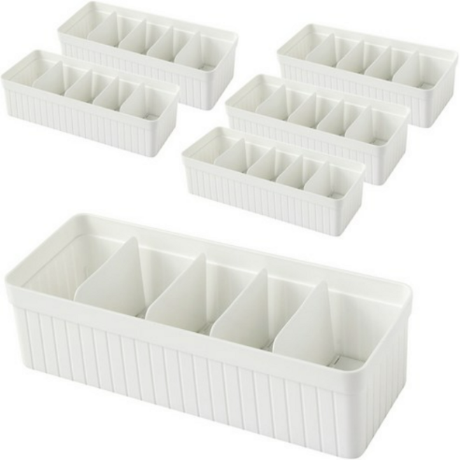 집이지 카니카니 양말 속옷 정리함 슬림 세트, 12개