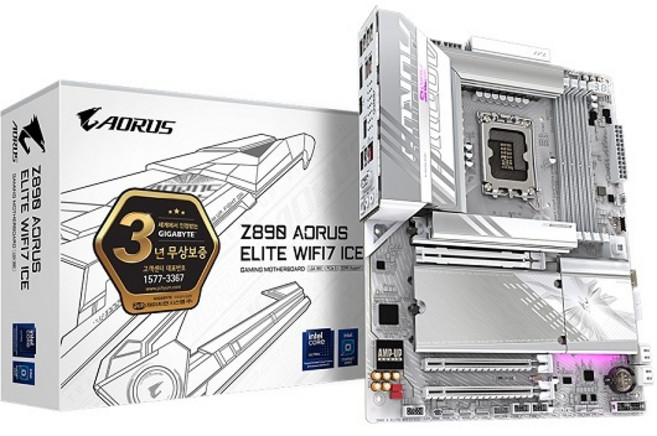 [GIGABYTE] Z890 AORUS ELITE WIFI7 ICE 제이씨현 (인텔Z890/ATX)